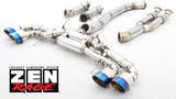 Zen-Rage Valvetronic Exhaust System for Nissan GTR 2007-2018 120mm Tips Titanium 90/90/102mm pipe size