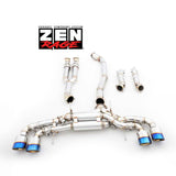 Zen-Rage Valvetronic Exhaust System for Nissan GTR 2007-2018 120mm Tips Titanium 90/90/102mm pipe size