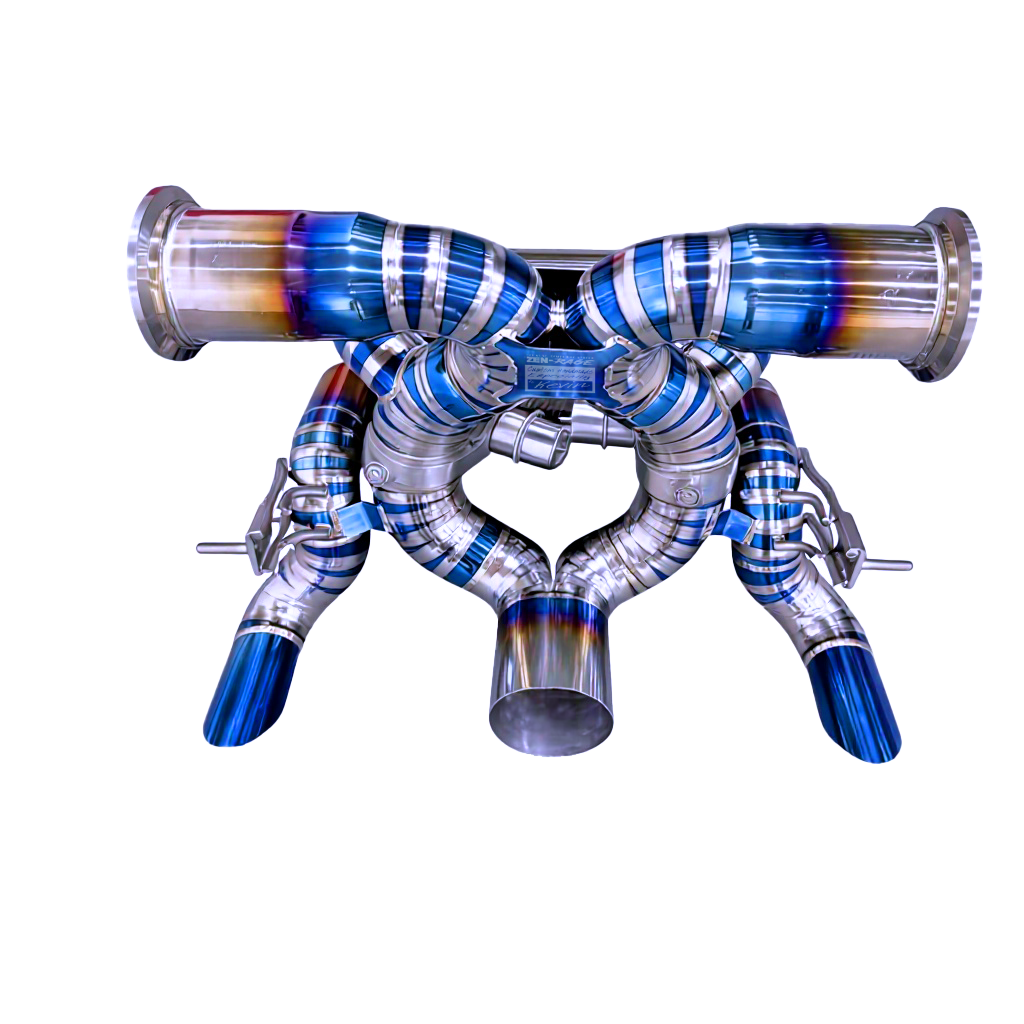 Bugatti veyron valves exhaust system ZEN-Rage TITANIUM handcrafted limited series (possible to make it in stainless steel or inconel) 8.0-liter, quad-turbocharged W16