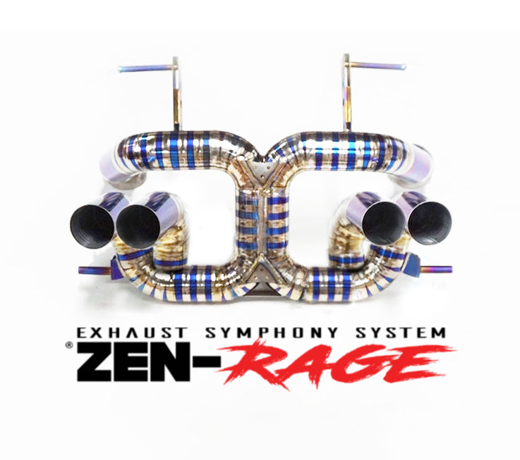 lamborghini revuelto exhaust titanium straight pipe ZEN-Rage valvetronic