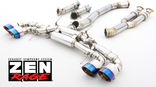 Zen-Rage Valvetronic Exhaust System for Nissan GTR 2007-2018 120mm Tips 89mm pipe size