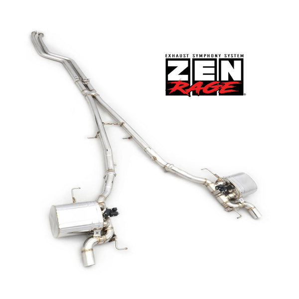 bmw (e71 e72 f16) x6 2008-2017 ZEN-Rage Valvetronic exhaust system N55 ...