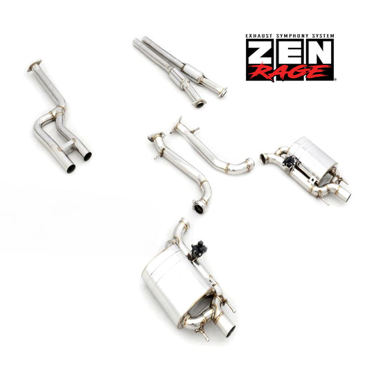 Zen-Rage Valvetronic Exhaust System for Lexus GS200T 2016 (square tips) 2.0T