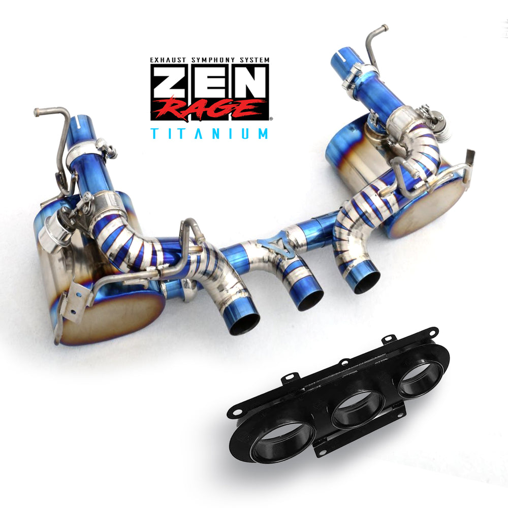 Zen-Rage Valvetronic Exhaust System for Ferrari 458 Speciale 2012-2014 4.5L two middle tips (use original tips)