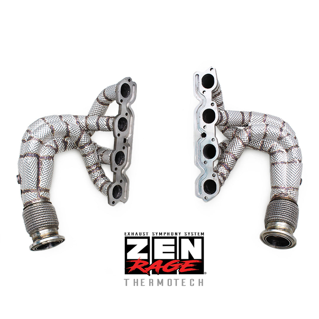Zen-Rage Valvetronic or Sport Exhaust System for Ferrari 458 Italia 2012-2014 4.5L two middle tips (use original tips)