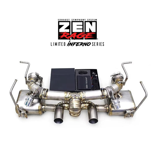 Zen-Rage Valvetronic or Sport Exhaust System for Ferrari 458 Italia 2012-2014 4.5L two middle tips (use original tips)
