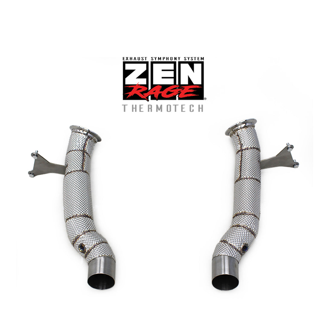 Zen-Rage Valvetronic or Sport Exhaust System for Ferrari 458 Italia 2012-2014 4.5L two middle tips (use original tips)