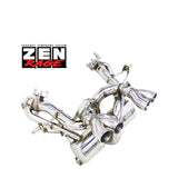 Lamborghini Revuelto Zen-Rage Custom Valved exhaust Stainless Inferno series with heat protector