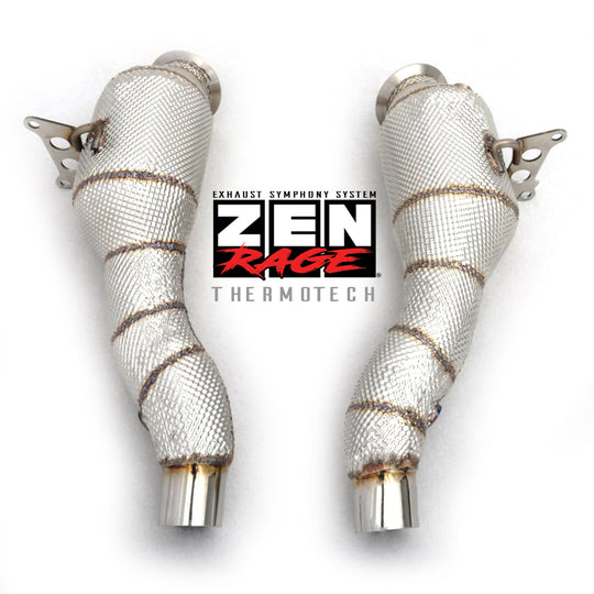 Zen-Rage Valvetronic Exhaust System for Ferrari 458 Italia 2012-2014 4.5L two middle tips (use original tips)