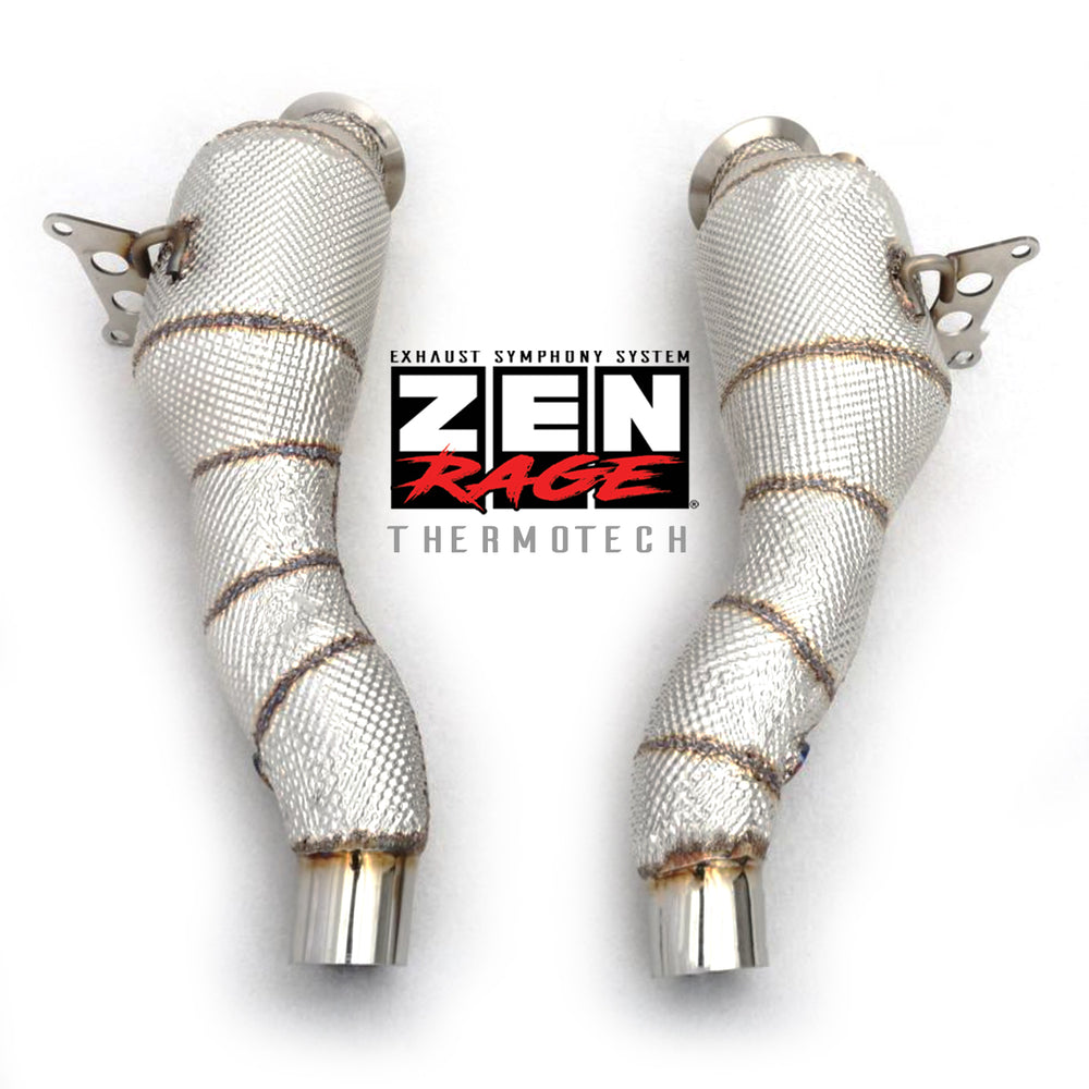 Zen-Rage Valvetronic Exhaust System for Ferrari 458 Spider 2012-2014 4.5L two middle tips (use original tips)
