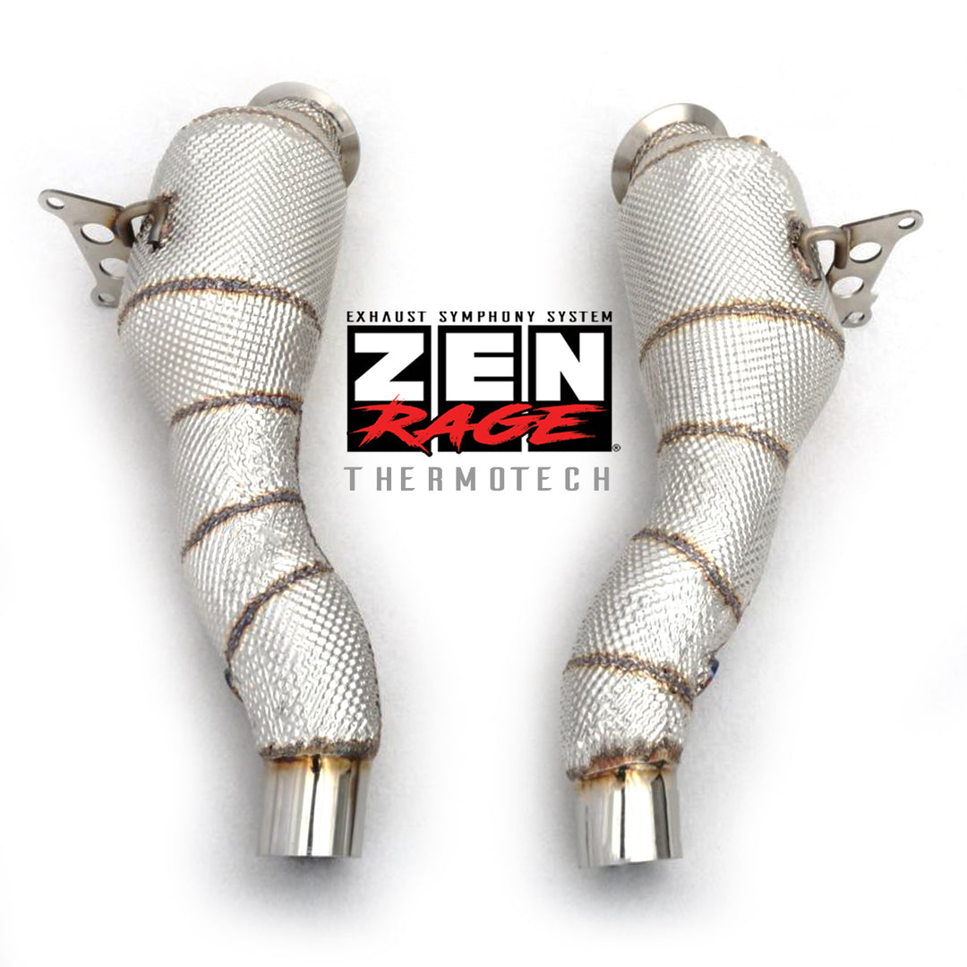 Zen-Rage Valvetronic Exhaust System for Ferrari 458 Spider 2012-2014 4.5L two middle tips (use original tips)
